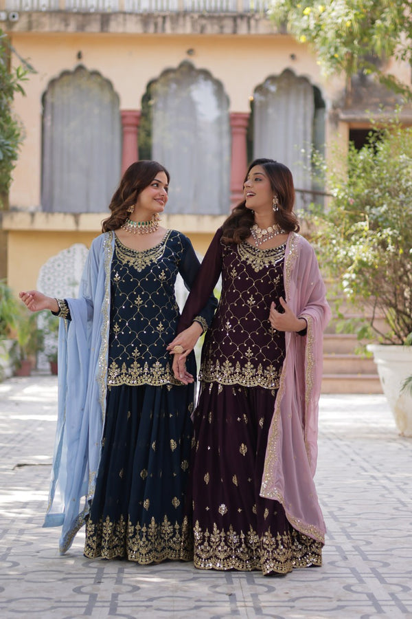 💕 PREMIUM DESIGNER READYMADE KURTI-PLAZOO-DUPATTA COLLECTIONS. 🥰